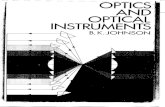 Optics and Optical Instruments - Johnson