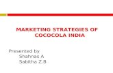 Marketing Strategies of Cococola