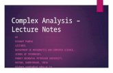 Complex Analysis – Lecture Notes_09-01-2014
