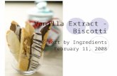Vanilla Extract Biscotti Powerpoint Week 1