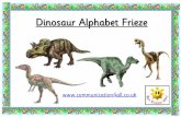 Dinosaur Alphabet Frieze