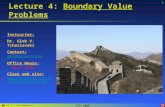 Lecture 04 - Boundary Value Problem