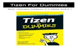 Tizen for Dummies Main Change List