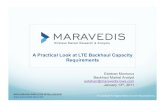 A Practical Look at LTE Backhaul Capacity Requirements