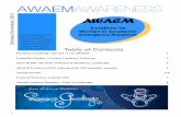AWAEM Awareness Newsletter Oct-Dec 2013