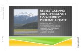 Revelstoke Emergency Management Program Coordinator Presentation to Revelstoke City Council August 27, 2013