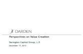 Barington Capital Group's Presentation on Darden