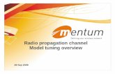Mentum Planet Radio Propagation Channel Model Tuning Overview