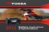 Yuasa Specs Apps 2013