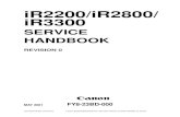 Canon iR2200 iR2800 iR3300 Service Handbook 1
