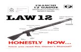 Franchi LAW12 Owners Manual