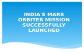 India's Mars Orbiter Mission Successfully Launched