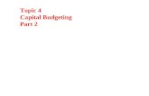 Topic 4 Capital Budgeting Part 2