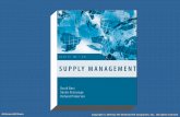 Supply Management Burt Sheila Richard Chapter 1