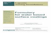94401102 Water Based Surface Coatings Formulation