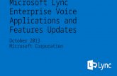 Module 03 - Lync Ignite - Lync Enterprise Voice Applications and Features Updates