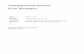 Compaq Visual Fortran Error Messages V6.6