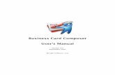 Business Card Composer Users Manual