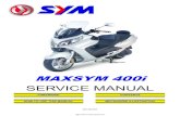 Sym Maxsym 400i Service Manual English