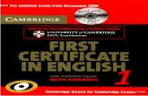 First Certificate in English 1 for Updated Exam With Answers [Cambridge]