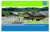 Case Studies UNDP: MULTINATIONAL FEDERATION OF COMMUNITY TOURISM IN ECUADOR (FEPTCE), Ecuador
