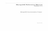MongoDB Reference Manual - no-SQL architecture
