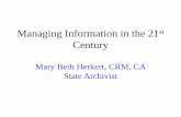 ORDGS13 Electronic Records Management - Mary Beth Herkert
