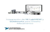 Estudiantes Integracion NI LabVIEW y Solidworks Para Diseno Mecatronico