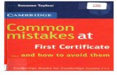 Common Mistakes FCE