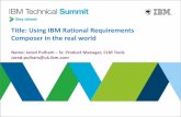 6 Using IBM Rational Requirements Composer in the Real World