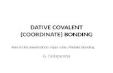 Lesson 11 Dative Covalent (or Coordinate Bonding)