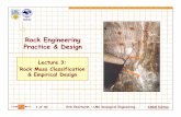 ISRM Rock Engineering Practice & Design Lecture 3 RMC and Emp Design E Eberhardt
