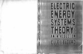 Electric Energy System Theory. an Introduction (Olle i. Elgerd)