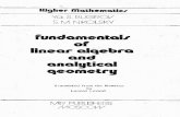 MIR - Bugrov Y. S. and Nikolsky S. M. - Fundamentals of Linear Algebra and Analytical Geometry - 1982