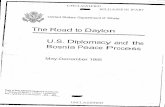 The Road to Dayton - U.S. Diplomacy and the Bosnia Peace Process, May-December 1995