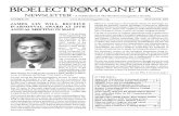 BIOELECTROMAGNETICS NEWSLETTER - A Publication of The Bioelectromagnetics Society