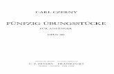 Czerny 50 Practice Pieces for Beginners Op 481