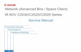 Canon Network (Advanced Box / Space Client) iR ADV C2030/C2025/C2020 Series Service Manual