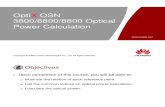 4. OptiX OSN 380068008800 Optical Power Calculation ISSUE 1.11
