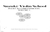 Suzuki Violin School. Piano accompaniments, Volume 5.