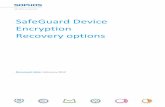 Recovery in SafeGuard Device Encryption