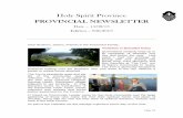 Provincial Newsletter Ed 036 - 15 08 13