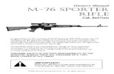 M76 Sporter Rifle Manual