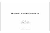 European Welding Standars