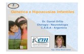 Genetica e Hipoacusias Infantiles