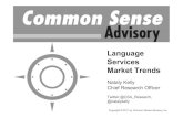 Language Services Market Trends - 2010