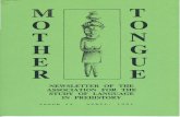Mother Tongue Newsletter 13 (April 1991)