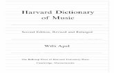 Harvard Dictionary of Music - Willi Apel