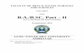BA Part II - GNDU Syllabus