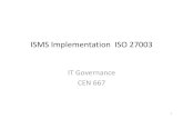 ISMS Implementation ISO 27003